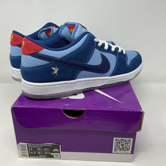 2022 Nike Sb Dunk Low Premium Why So Sad DX5549-400 Men’s size 13 Blue NEW DS main image 9